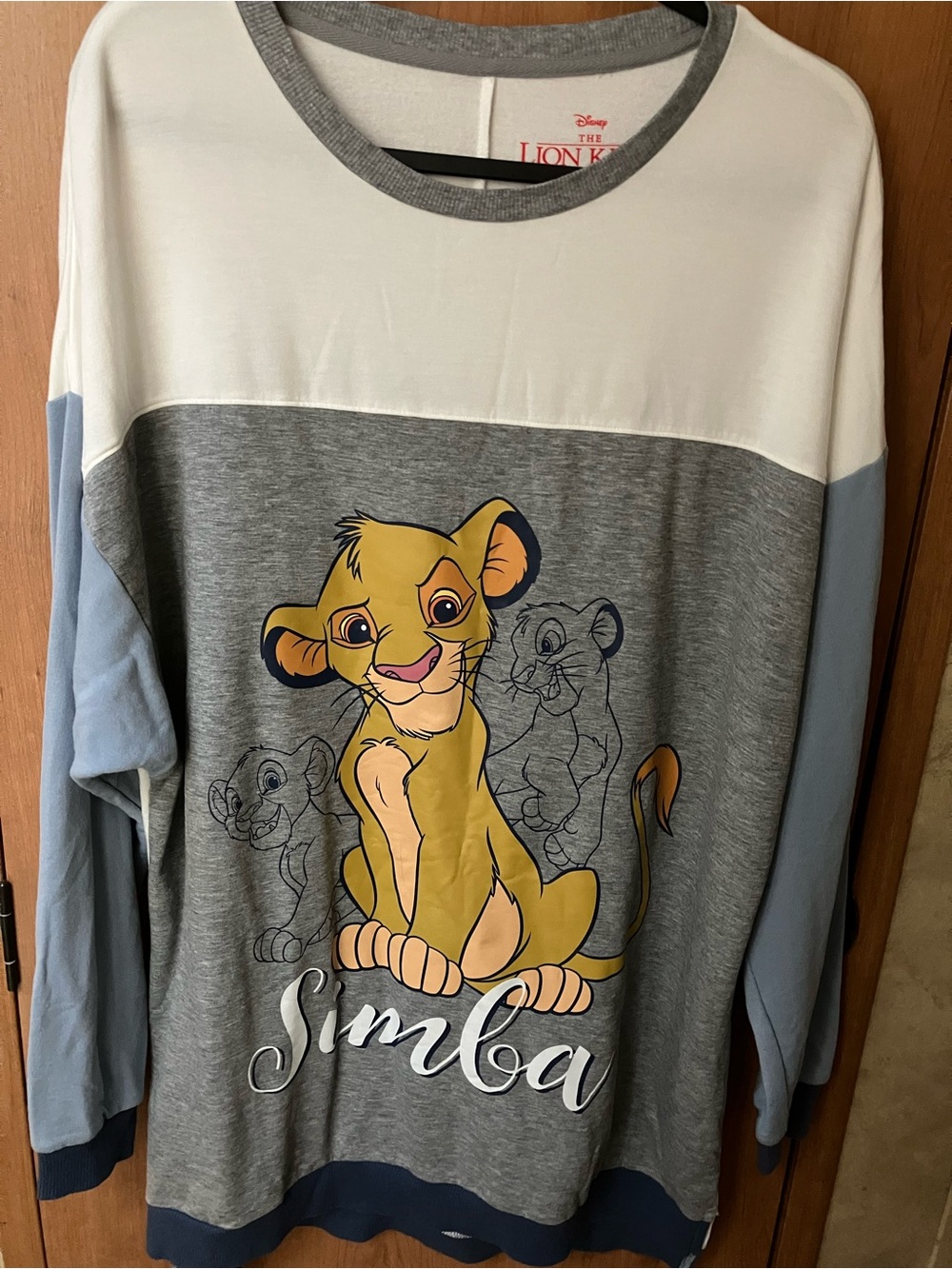 Disney The Lion King Simba/Nala Oversized Sleep-shirt Size 12-14 - Picture 1 of 6